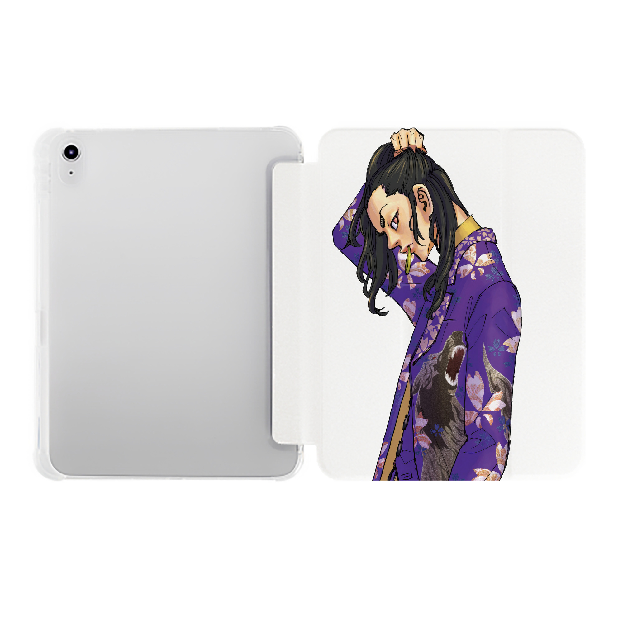 （画像用） 東京リベンジャーズ Tokyo Revengers IPad ケース ペン収納付き 三つ折りスタンド PUレザー×シリコン 対応機種9.5/10.5/10.9インチ
